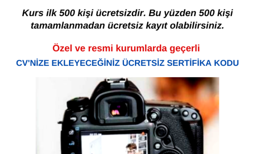 Temel Video Çekim Teknikleri Eğitimi ( ÜCRETSİZ ) img