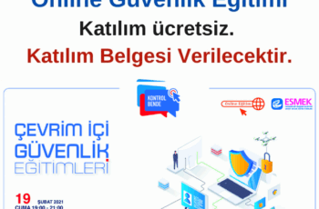 Kontrol Bende Projesi Online Çevrimiçi Güvenlik Eğitimi 19 Şubat Kontrol Bende Projesi Online Çevrimiçi Güvenlik Eğitimi 19 Şubat