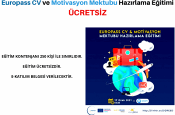 Europass CV ve Motivasyon Mektubu Hazırlama Eğitimi : ÜCRETSİZ