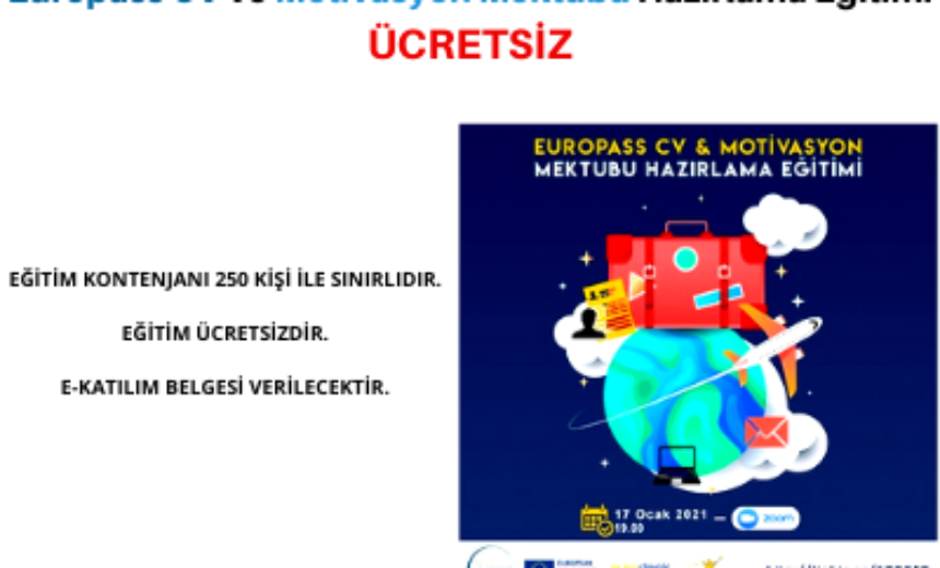 Europass CV ve Motivasyon Mektubu Hazırlama Eğitimi : ÜCRETSİZ img