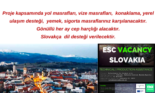Slovakya’da 12 Ay Gönüllülük Yapmak İster Misiniz? img