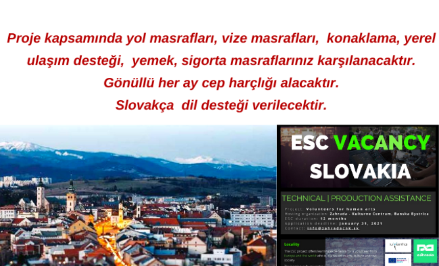 Slovakya’da 12 Ay Gönüllülük Yapmak İster Misiniz? img