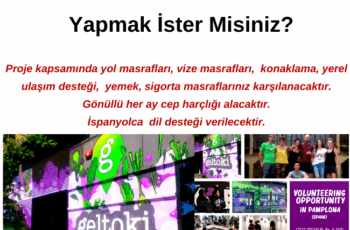 İspanya ( Bask Bölgesi) 11 Ay Gönüllülük Fırsatı İspanya ( Bask Bölgesi) 11 Ay Gönüllülük Fırsatı