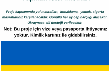 Ukrayna 2 Ay Gönüllülük Fırsatı : Şubat-Nisan 2021 Ukrayna 2 Ay Gönüllülük Fırsatı : Şubat-Nisan 2021