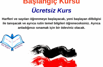 Başlangıç Seviyesi Almanca Başlangıç Kursu – Ücretsiz Kurs Başlangıç Seviyesi Almanca Başlangıç Kursu – Ücretsiz Kurs