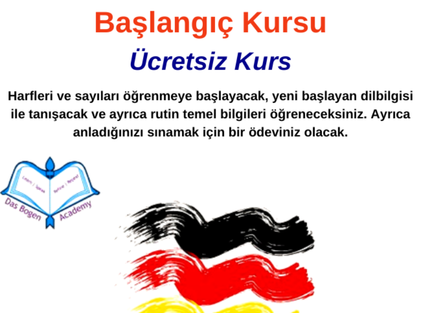 Başlangıç Seviyesi Almanca Başlangıç Kursu – Ücretsiz Kurs img