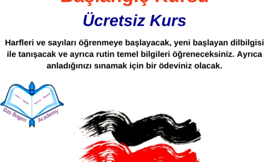 Başlangıç Seviyesi Almanca Başlangıç Kursu – Ücretsiz Kurs img
