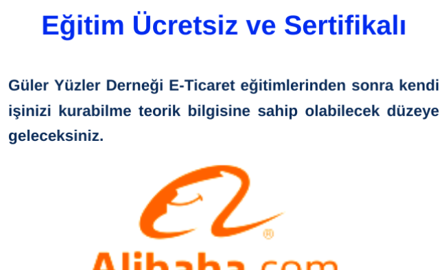 Alibaba E-Ticaret Eğitimi – Ücretsiz ve Sertifikalı img