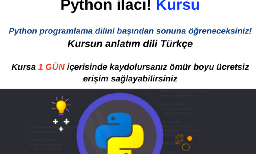 Sıfırdan uzmanlığa Python eğitimi! | Python ilacı olan Kurs img