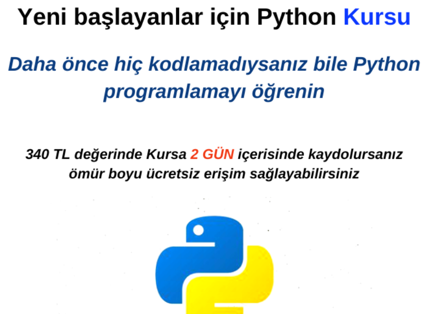 Python 101: Yeni başlayanlar için Python img
