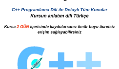 Sıfırdan İleri Düzey Tüm Konular C++ ile Programlama Kursu Sıfırdan İleri Düzey Tüm Konular C++ ile Programlama Kursu