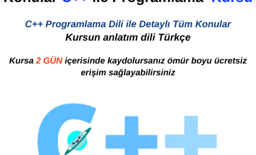 Sıfırdan İleri Düzey Tüm Konular C++ ile Programlama Kursu img