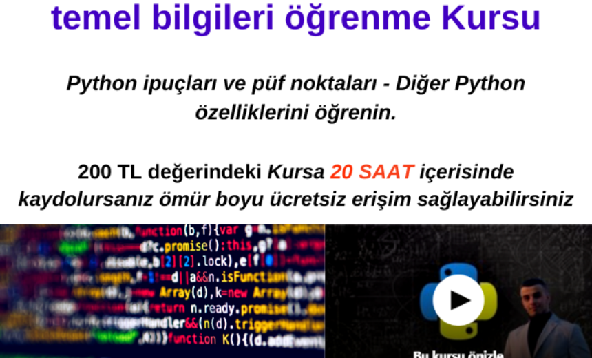 Yeni başlayanlar için Python – Python ile ilgili tüm temel bilgileri öğrenin img