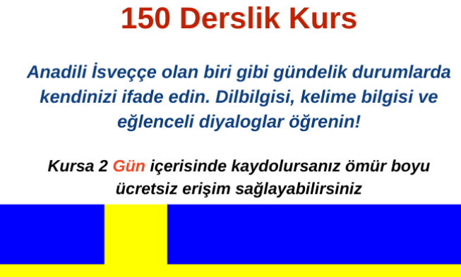 Yeni Başlayanlar İçin İsveççe Öğrenin: 150 Derslik ÜCRETSİZ Kurs img