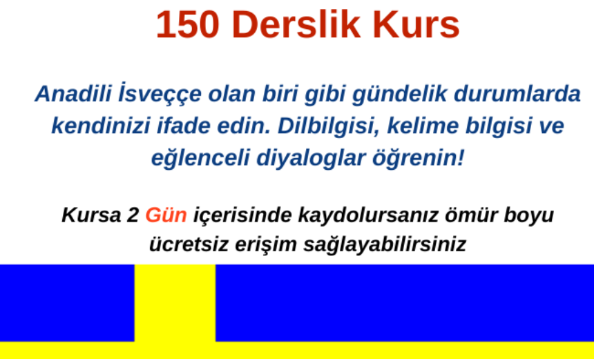 Yeni Başlayanlar İçin İsveççe Öğrenin: 150 Derslik ÜCRETSİZ Kurs img
