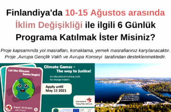 Finlandiya’da İklim Değişikliği ile ilgili 6 Günlük Programa Katılmak İster Misiniz?