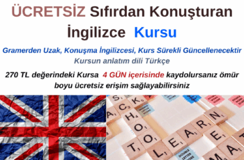 Sıfırdan Konuşturan İlk ve Tek İngilizce Kursuna Kayıt Olun