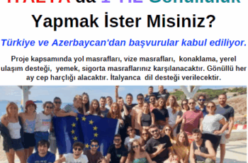 İtalya 1 Yıl Gönüllülük Projesi