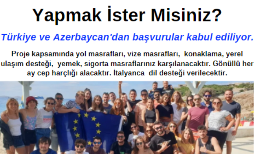 İtalya 1 Yıl Gönüllülük Projesi img