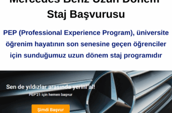 Mercedes Benz Uzun Dönem Staj Başvurusu Mercedes Benz Uzun Dönem Staj Başvurusu