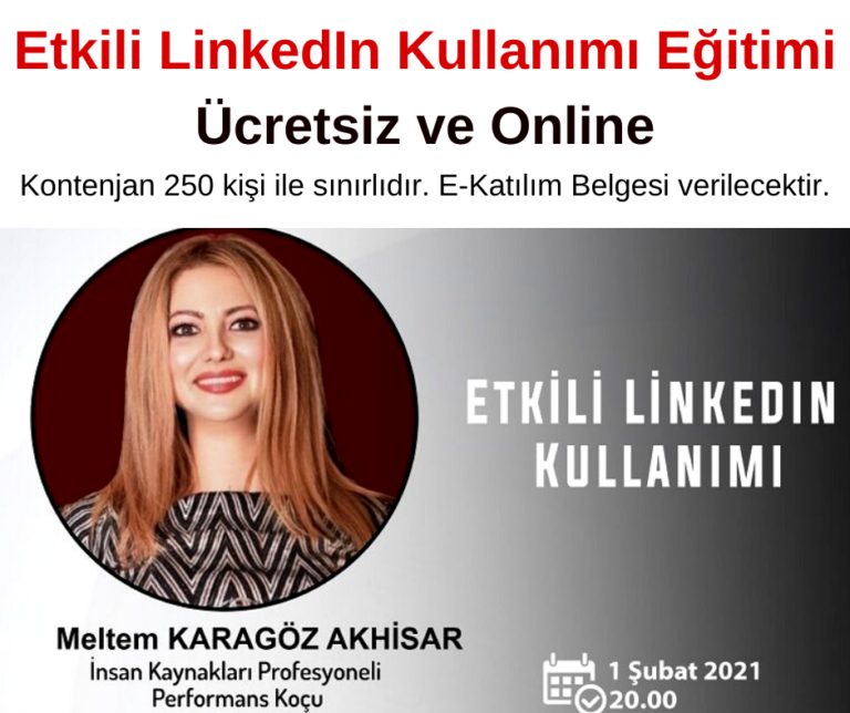 Etkili LinkedIn Kullanımı Eğitimi – Ücretsiz ve Online