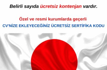 Japonca Eğitimi – Ücretsiz ve Sertifikalı