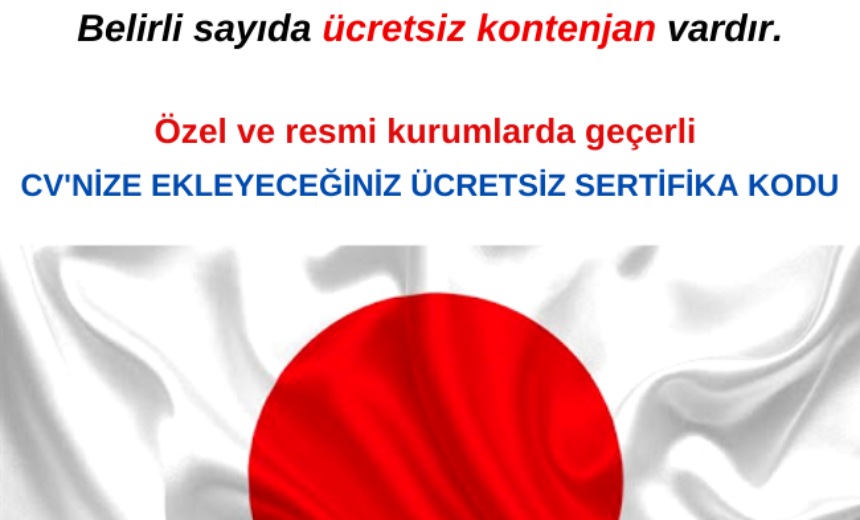 Japonca Eğitimi – Ücretsiz ve Sertifikalı img