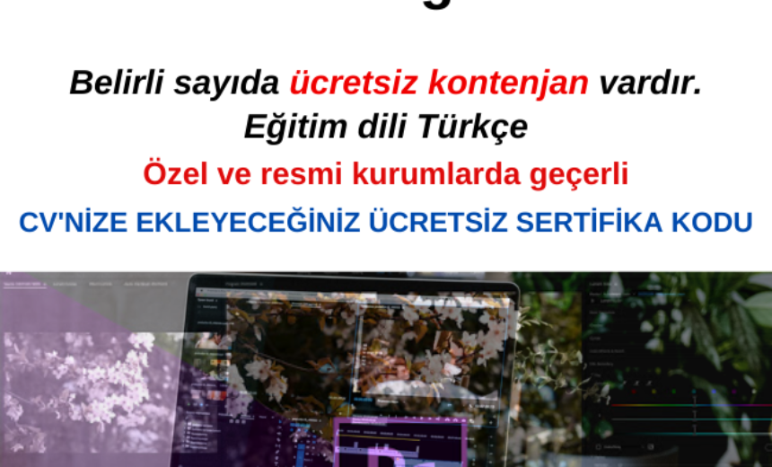 Adobe Premiere Temel Eğitimi – Ücretsiz ve Sertifikalı img