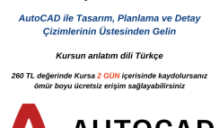 AutoCAD İle Sıfırdan İleri Seviye Dersler Kursu