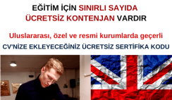 İngilizce B1-B2 ve C1-C2 Eğitimi – Ücretsiz ve Sertifikalı