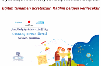 Oyunlaştırma Atölyesinin Başvuruları Başladı