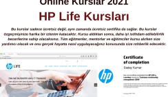 Ücretsiz Sertifikalı HP Ücretsiz Online Kurslar 2021 | HP Life Kursları
