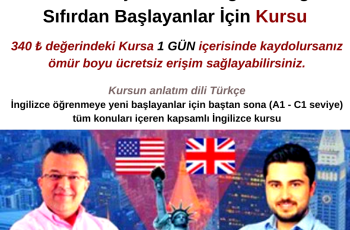 Baştan Sona İngilizce Eğitimi – Sıfırdan Başlayanlar İçin – Çok Güzel Fırsat