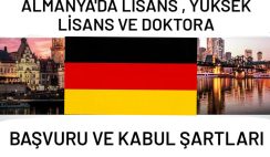 Almanya’da Lisans, Yüksek Lisans ve Doktora Başvuru ve Kabul Şartları Almanya’da Lisans, Yüksek Lisans ve Doktora Başvuru ve Kabul Şartları