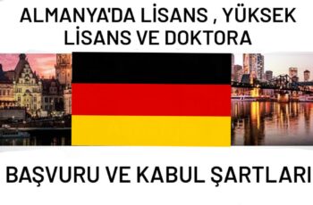 Almanya’da  Lisans, Yüksek Lisans ve Doktora Başvuru ve Kabul Şartları Almanya’da  Lisans, Yüksek Lisans ve Doktora Başvuru ve Kabul Şartları