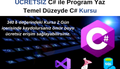 C# ile Program Yaz | Temel Düzeyde C# Kursu