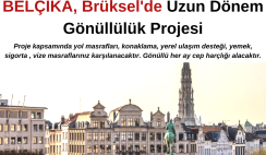 Belçika , Brüksel’de Uzun Dönem Gönüllülük Projesi
