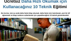 Daha Hızlı Okumak için Kullanacağınız 10 Teknik – Ücretsiz Kurs
