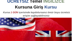 Temel İngilizce Kursuna Giriş Kursu