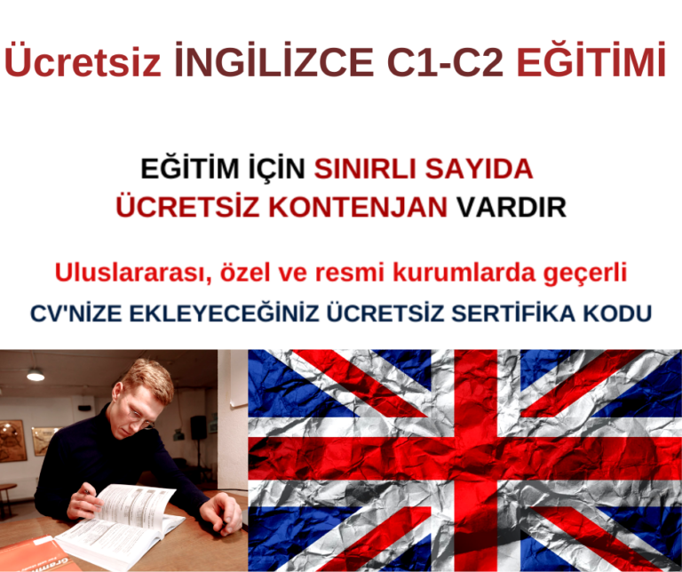 İngilizce C1-C2 Eğitimi – Ücretsiz ve Sertifikalı