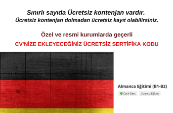 Ücretsiz Almanca Eğitimi (B1-B2)
