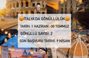 İtalya 2 Ay Gönüllülük Projesi