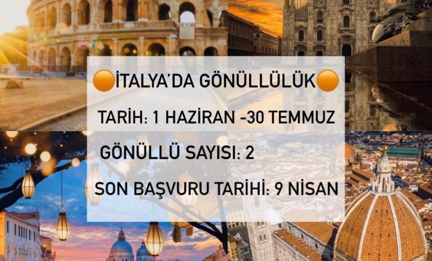 İtalya 2 Ay Gönüllülük Projesi img