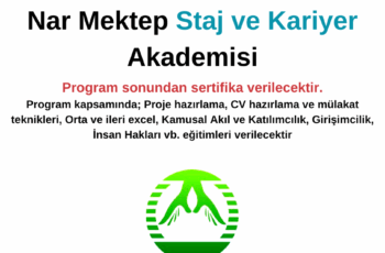 Nar Mektep Staj ve Kariyer Akademisine Başvurun