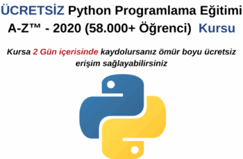 Python Programlama Eğitimi A’dan-Z’ye  Kursu