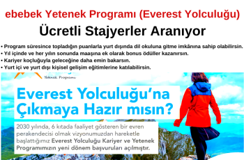 ebebek Yetenek Programı (Everest Yolculuğu) – Ücretli Stajyer Aranıyor