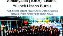 Almanya’da ( IUBH)  Lisans, Yüksek Lisans Bursu