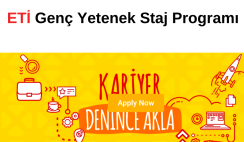 Eti Genç Yetenek Staj Programı