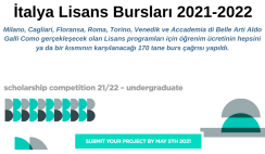 İtalya Lisans Bursları 2021-2022