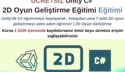 Unity C# | 2D Oyun Geliştirme Eğitimine Kayıt Olun